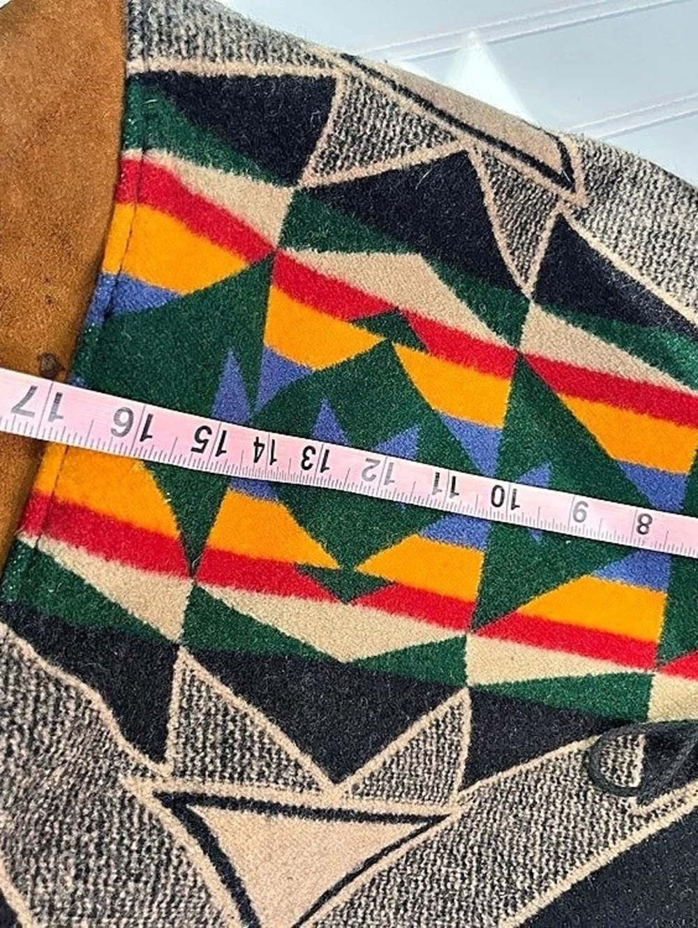 Pendleton Wool Geometric Backpack in Black & Multicolor - Picture 5 of 6